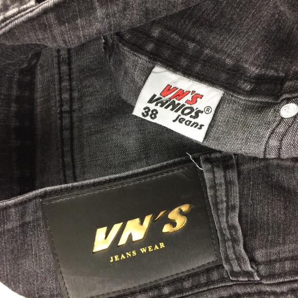 Vintage Vn's Vanios Faded Black Jeans 27 Skinny - Picture 3 of 7